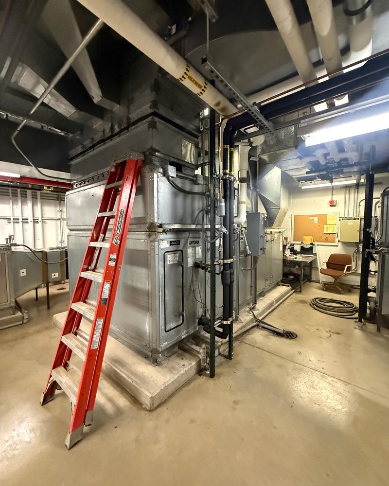 A mechanical room